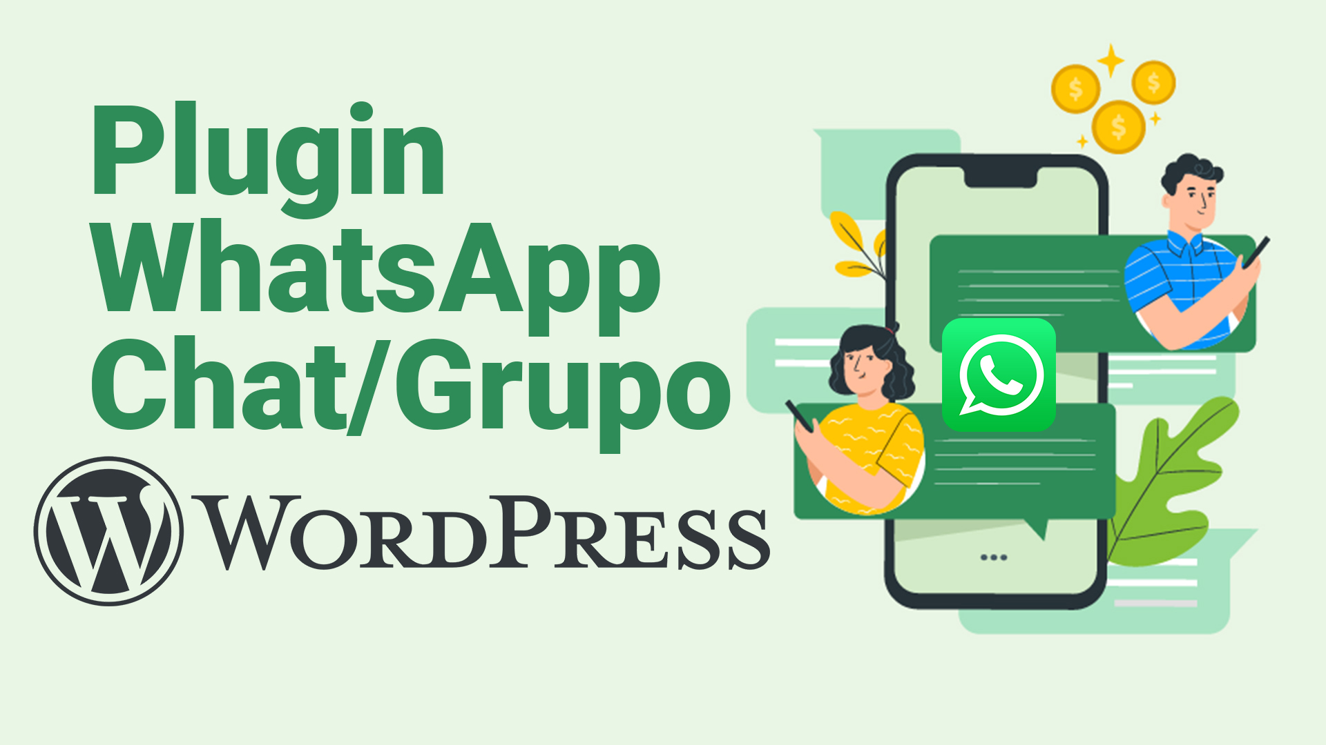 Plugin Diogenes Junior WhatsApp Chat/Grupo Widget para WordPress – Demonstração