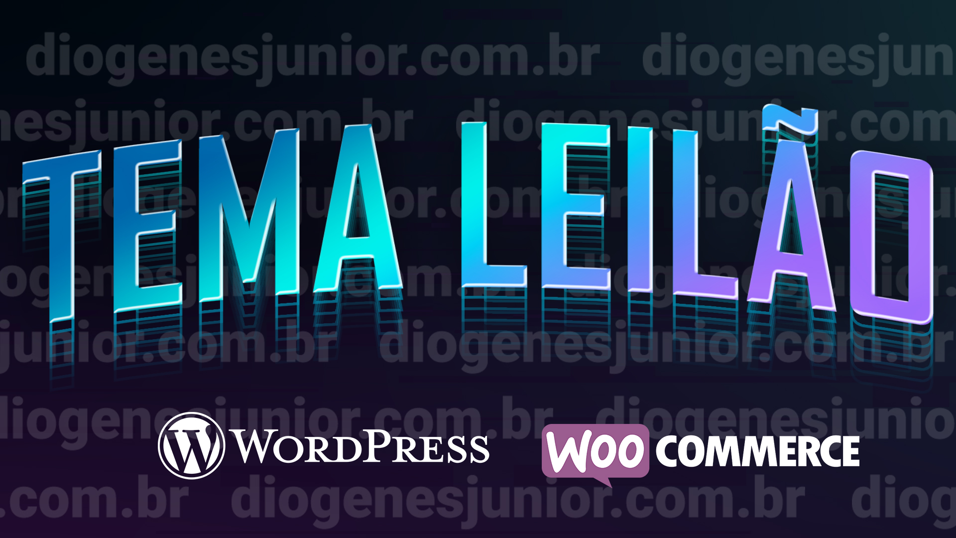 Tema Leilão WordPress + WooCommerce para clientes Plugin Diogenes Junior Leilão