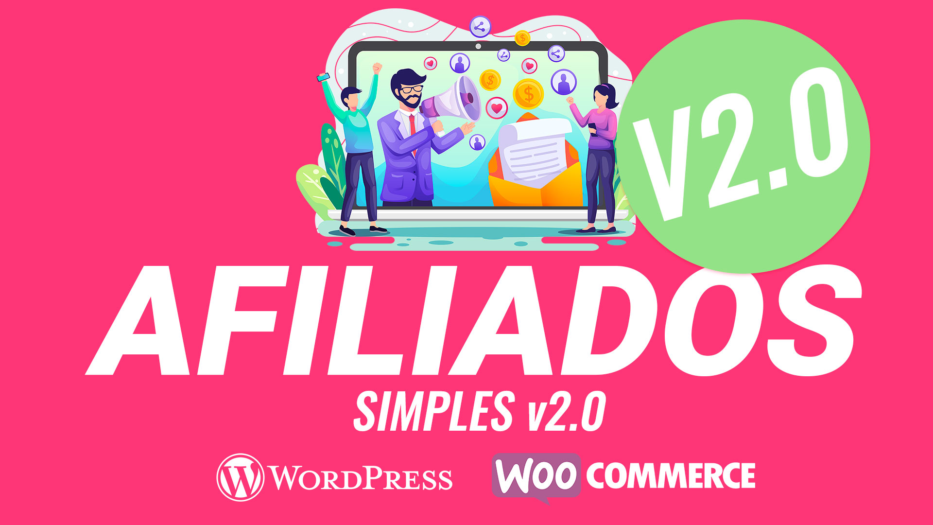 Plugin Afiliados Simples para WordPress+WooCommerce atualização 2.0